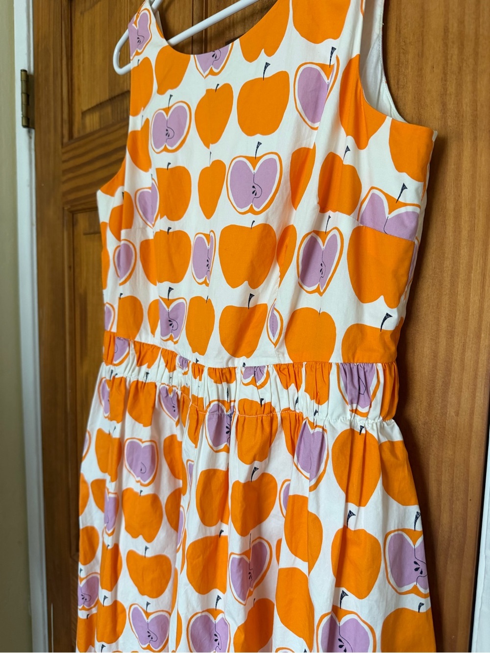 Boden Beatrice  Apple Print Cotton Dress - Picture 3 of 10